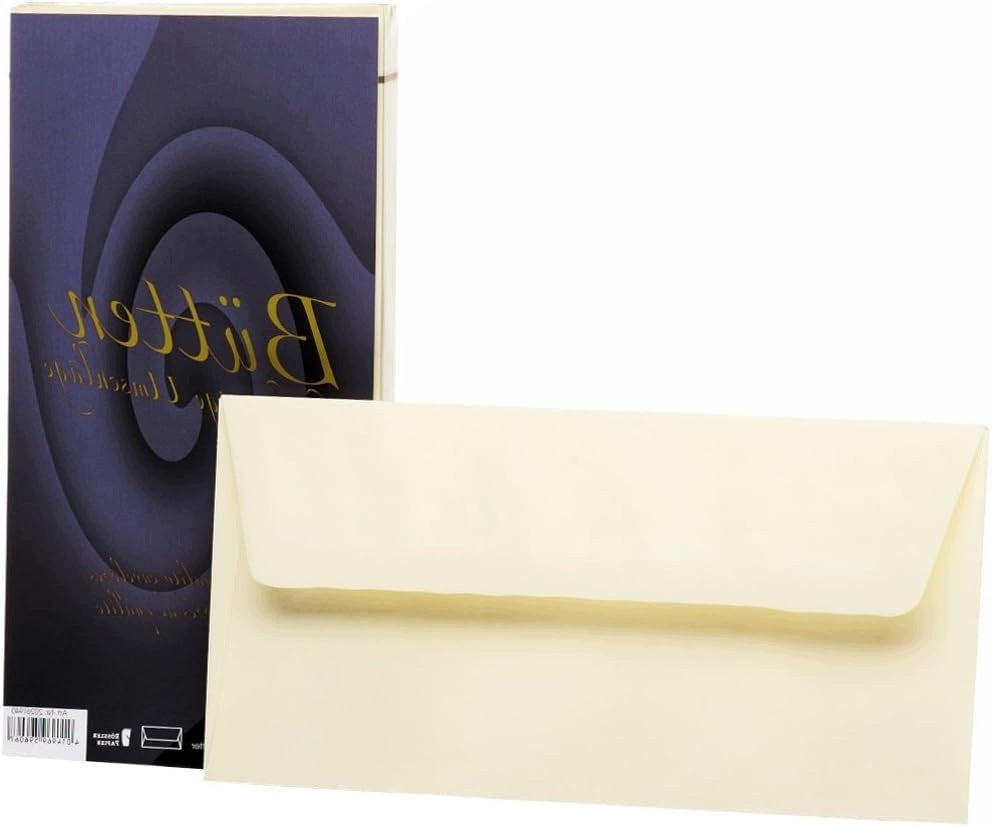 Envelope without window DIN long beige