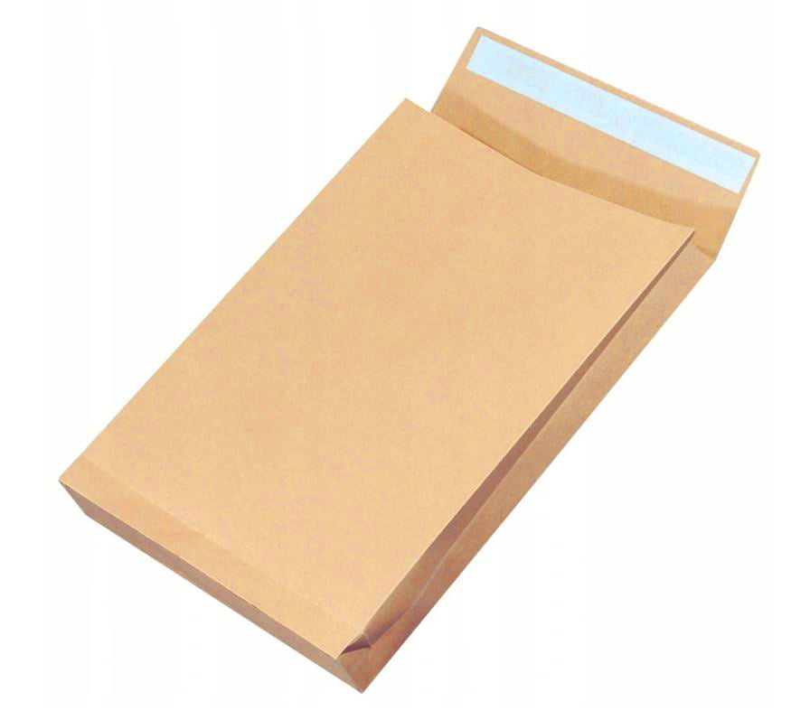Envelopes B4 brown with strap RBD EXTENDED 10 pcs