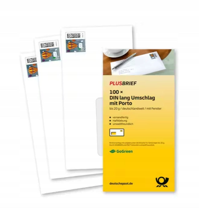 Envelopes Deutsche Post 100 pieces Packaging status original