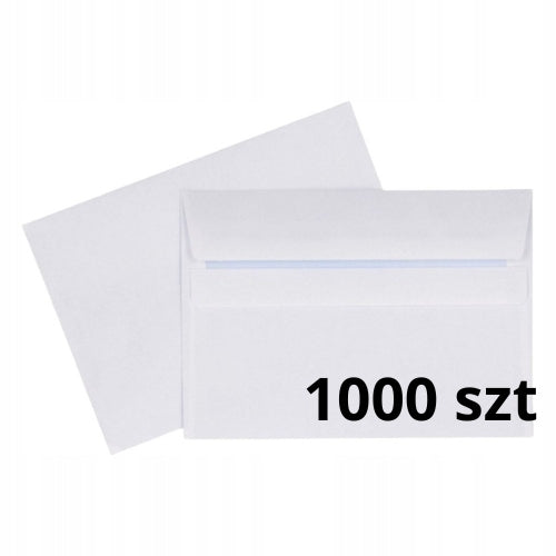 Envelopes for office letters for sending documents C6 white 1000pcs BIUROPOL_PL