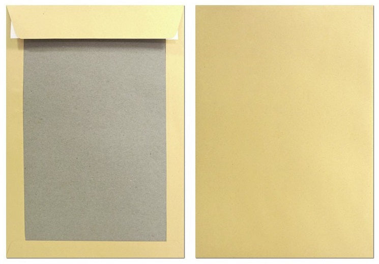 Envelopes with cardboard bottom C4 brown - 100pcs