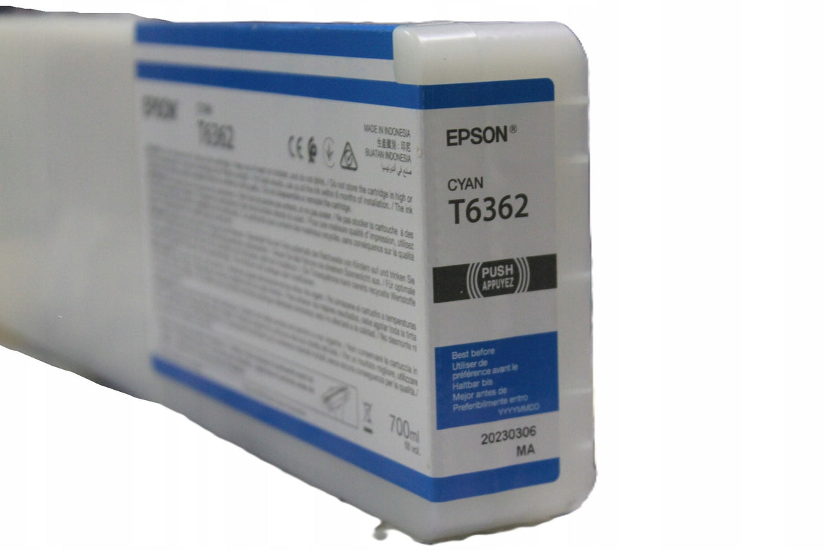 Epson T6362 C13T636200 cyan ink original 23 Packaging status original
