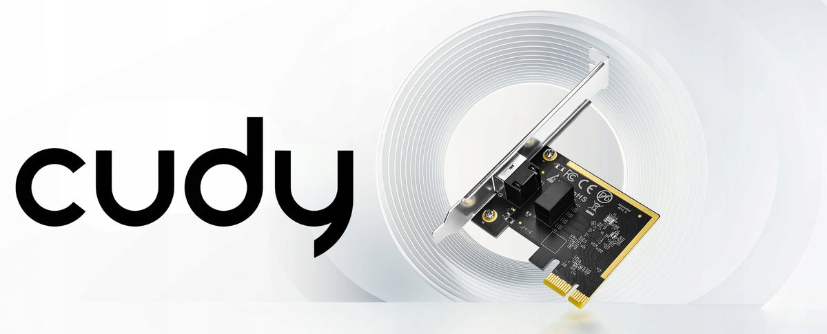 Ethernet Network Card Cudy PCI-E PE10 Gigabit LAN RJ-45 10/100/1000Mb/s Packaging status original
