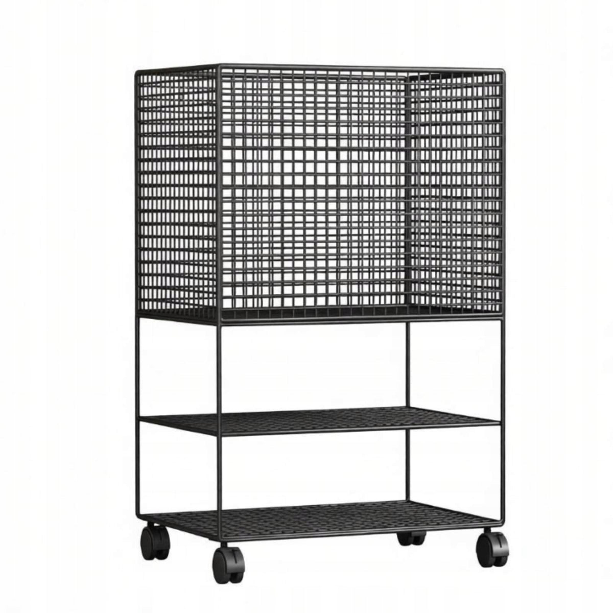 Exercise Mat Storage Rack With Wheels Home Gym Black Classic Mobile
