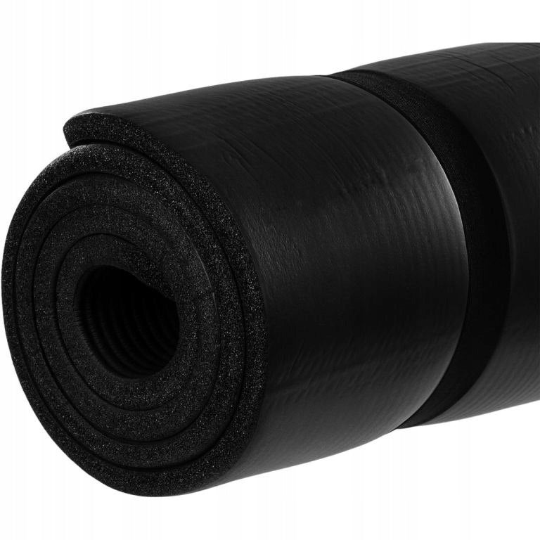 Exercise mat Movit 190 cm x 100 cm black
