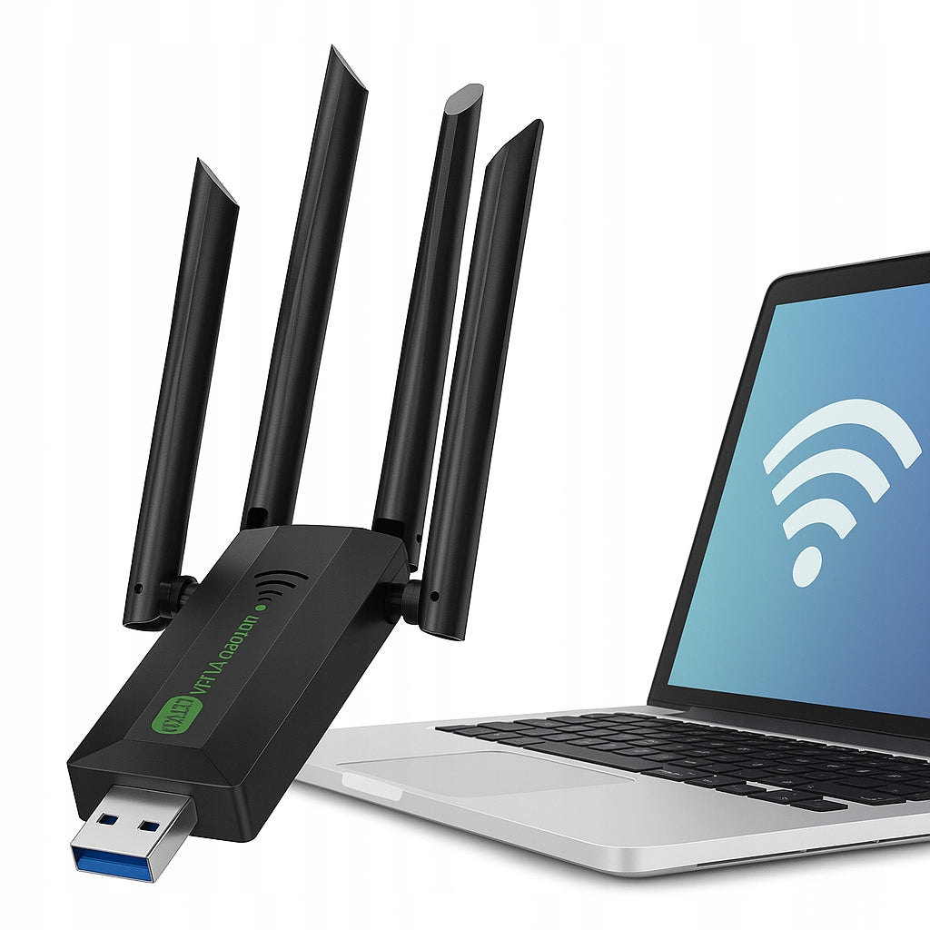 External 802.11AC USB 3.0 1200Mbps 5GHz 2.4GHz WiFi Network Card