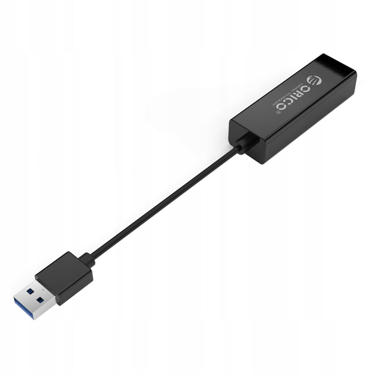 External USB-A Network Card - RJ45 10/100/1000 Mbps - Black