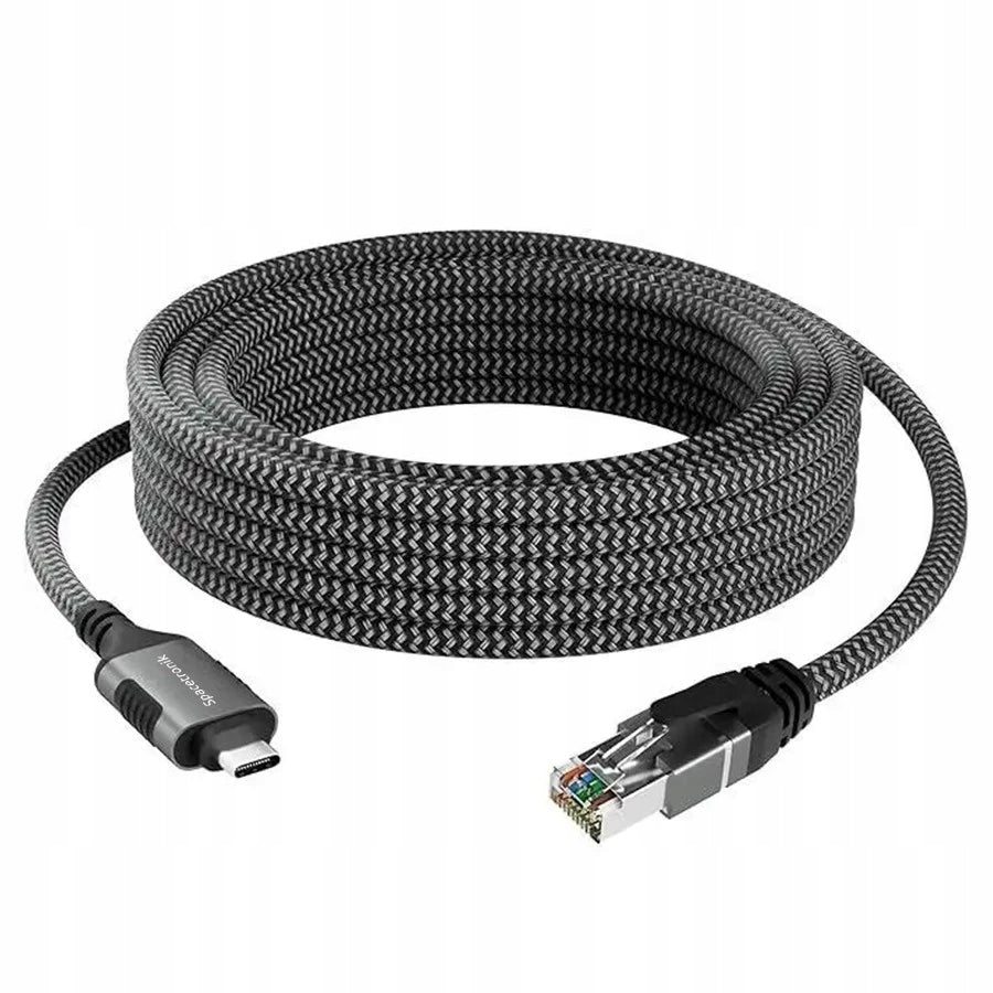 External USB C RJ45 Network Adapter Network Cable 0.5m 1000Mbps Manufacturer Spacetronik
