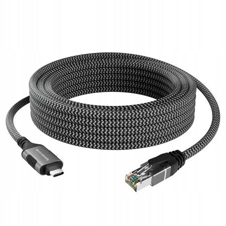 External USB Network Card Cable 10m USB-C to RJ45 Adapter TRANSFER 1GB/S