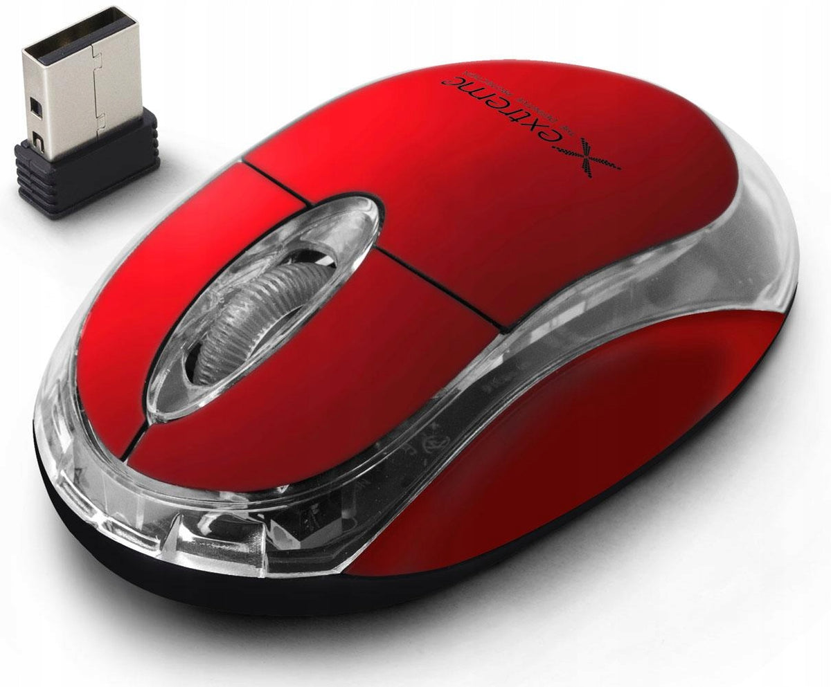 Extreme 3D Harrier Optical Wireless Mouse 2.4 GHz red