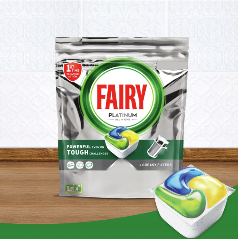 FAIRY LEMON DISHWASHER CAPSULES TABLETS 100 PCS. Brand Fairy