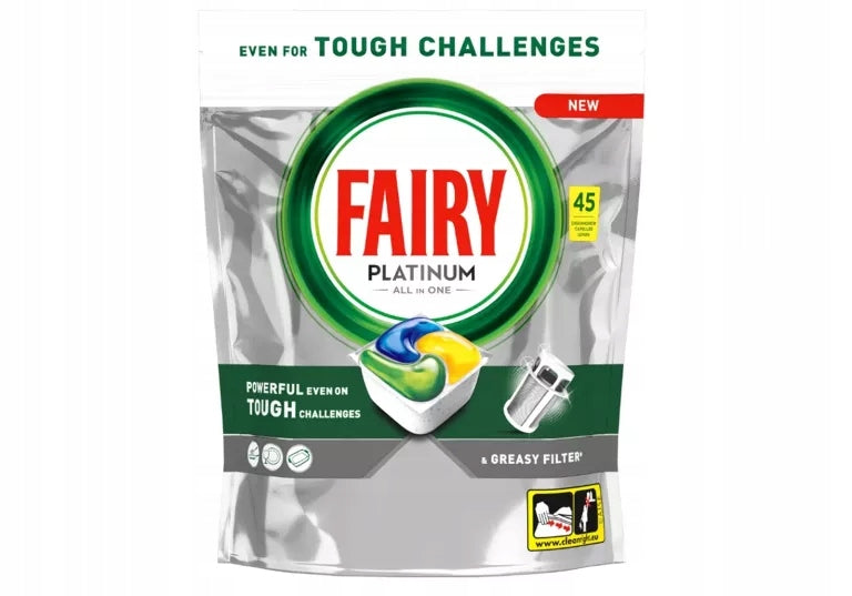 FAIRY PLATINUM ALL IN ONE LEMON DISHWASHER CAPSULES - 45 PCS