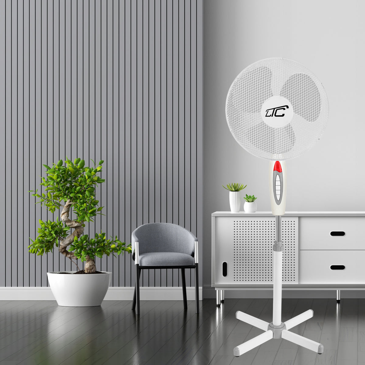 FAN FLOOR STANDING FAN POWERFUL 40W QUIET ROTARY / 2026R Manufacturer code WENTYLATOR PODŁOGOWY WIATRAK STOJĄCY