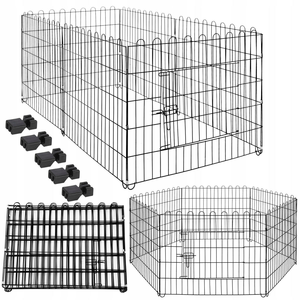 FARM CAT ENCLOSURE FOR DOG CAT PUPPIES RABBIT PLAYPEN CAGE 165x85cm GOAL
