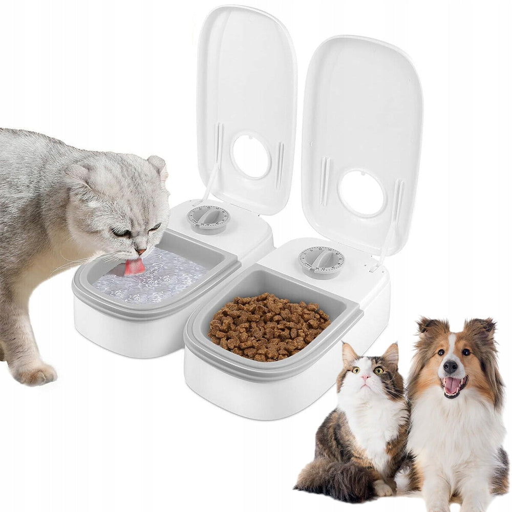 FEEDER FOOD DISPENSER AUTOMATIC TIME FOR CAT DOG BOWL