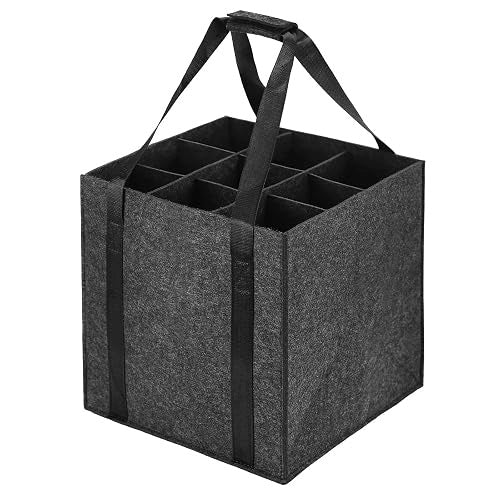 FELT WINE BAG 9 COMPARTMENTS FOLDING ECO-FRIENDLY GIFT FOR HOME