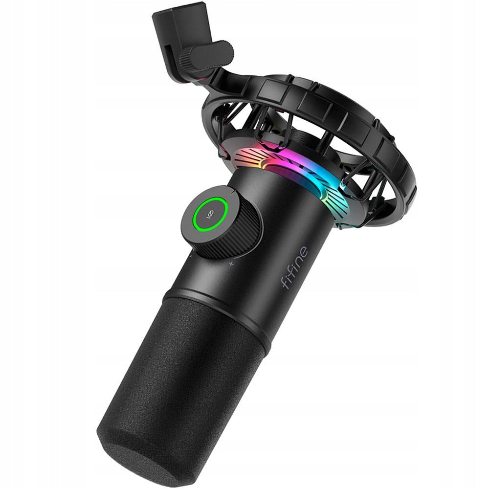 FIFINE K658 - USB RGB kardioidní dynamický herní mikrofon, černá (PC/PS5) Packaging status original