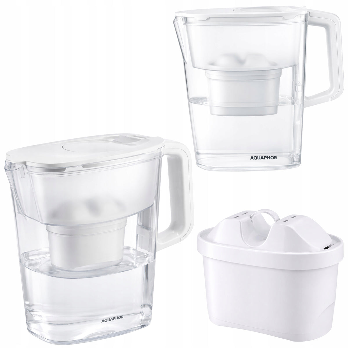 FILTER JUG AQUAPHOR COMPACT 2,4 L WITH CARTRIDGE WHITE