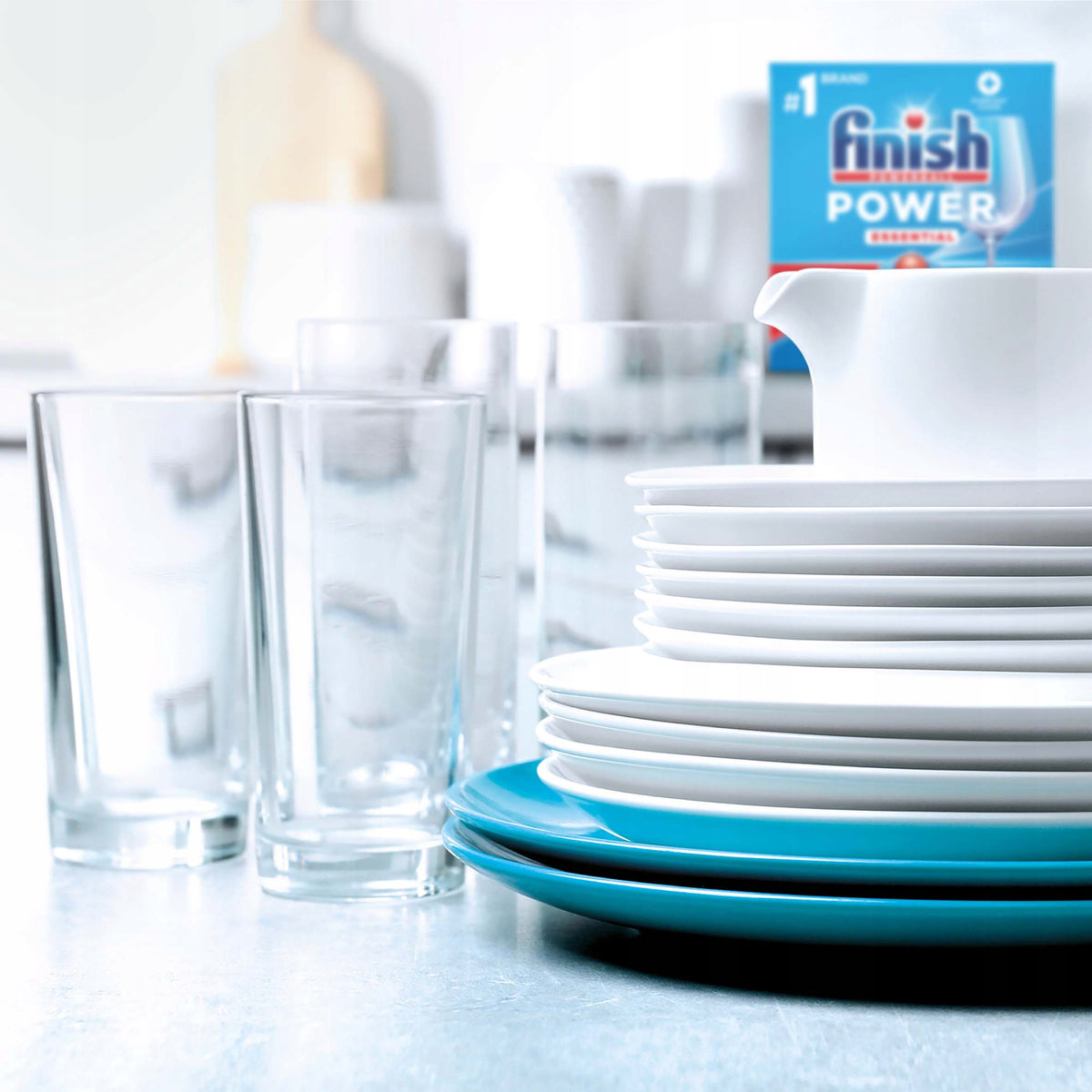 FINISH Dishwasher Tablets Power Essential 90x2=180 Tablets Lemon Brand Finish