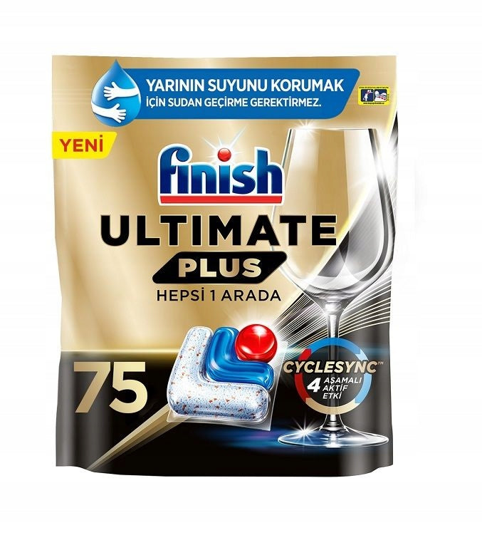 FINISH Quantum Ultimate Plus All in One Dishwasher Capsules 75pcs