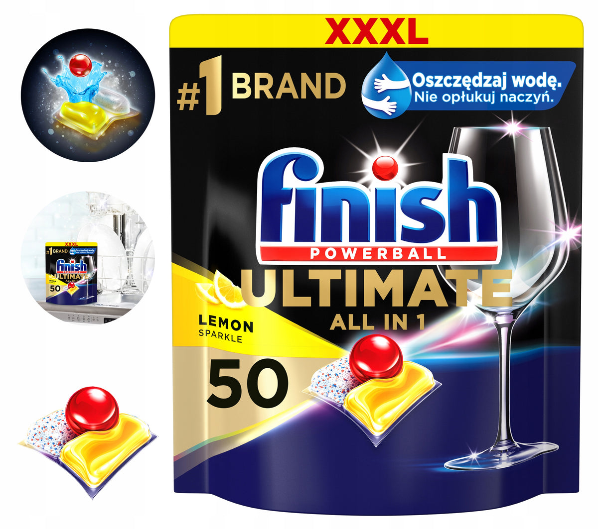 FINISH ULTIMATE ALL-IN-1 50 LEMON CLEANSING CAPSULES