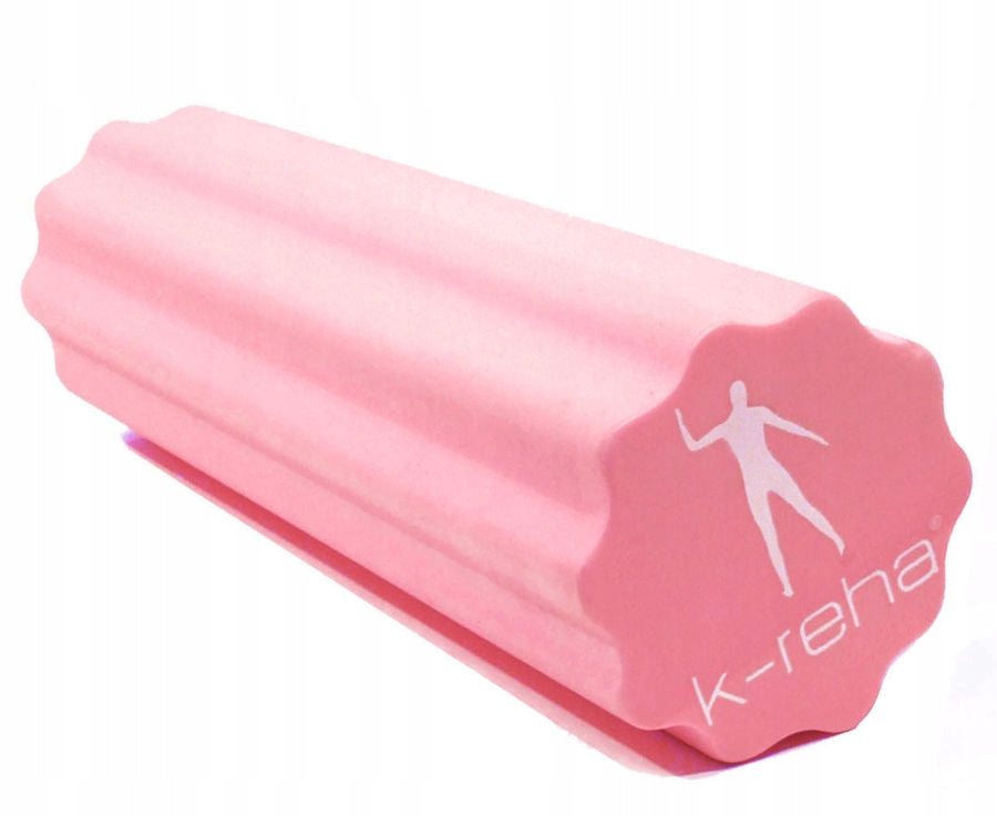 FITNESS CORRECTIVE MASSAGE ROLLER WITH BAG PINK