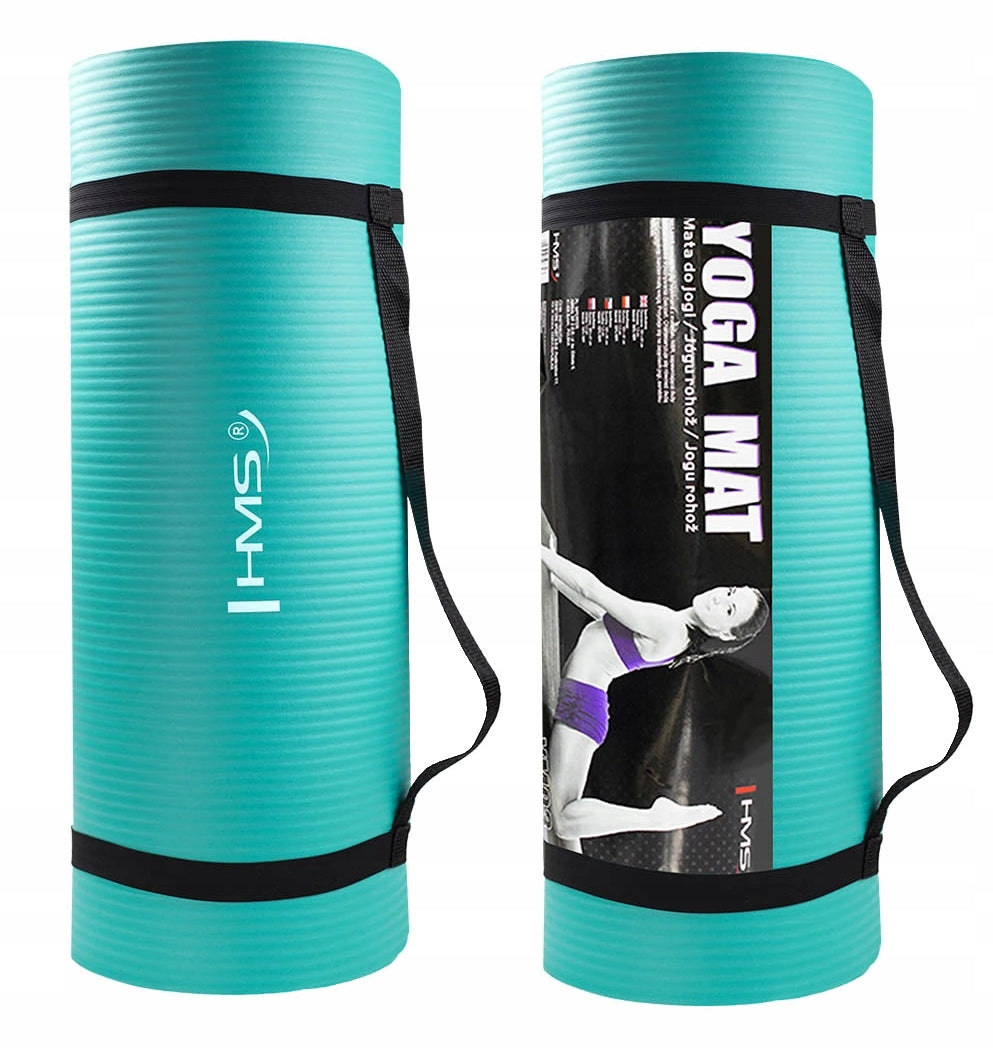 FITNESS EXERCISE MAT YOGA YM04 HMS THICK 1,5 cm MINT