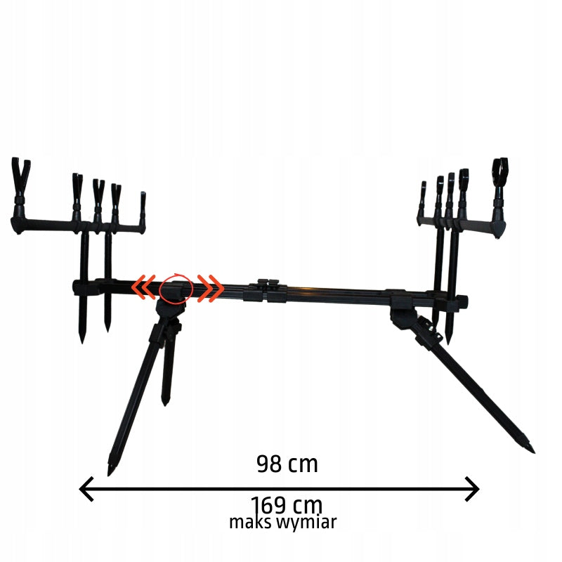 FL ROD FOR STABLE SOLID CARP STAND FOR 5 RODPOD RODS 169 CM SZ Brand no brand