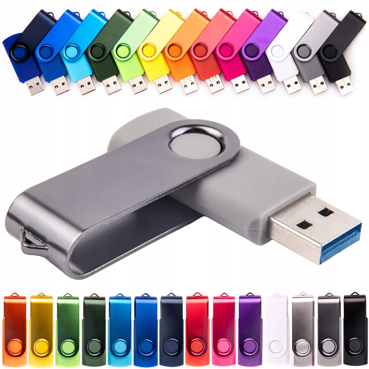 FLASH DRIVE 64 GB USB 2.0 MEDIA FLASH DRIVE COLOR TWISTER
