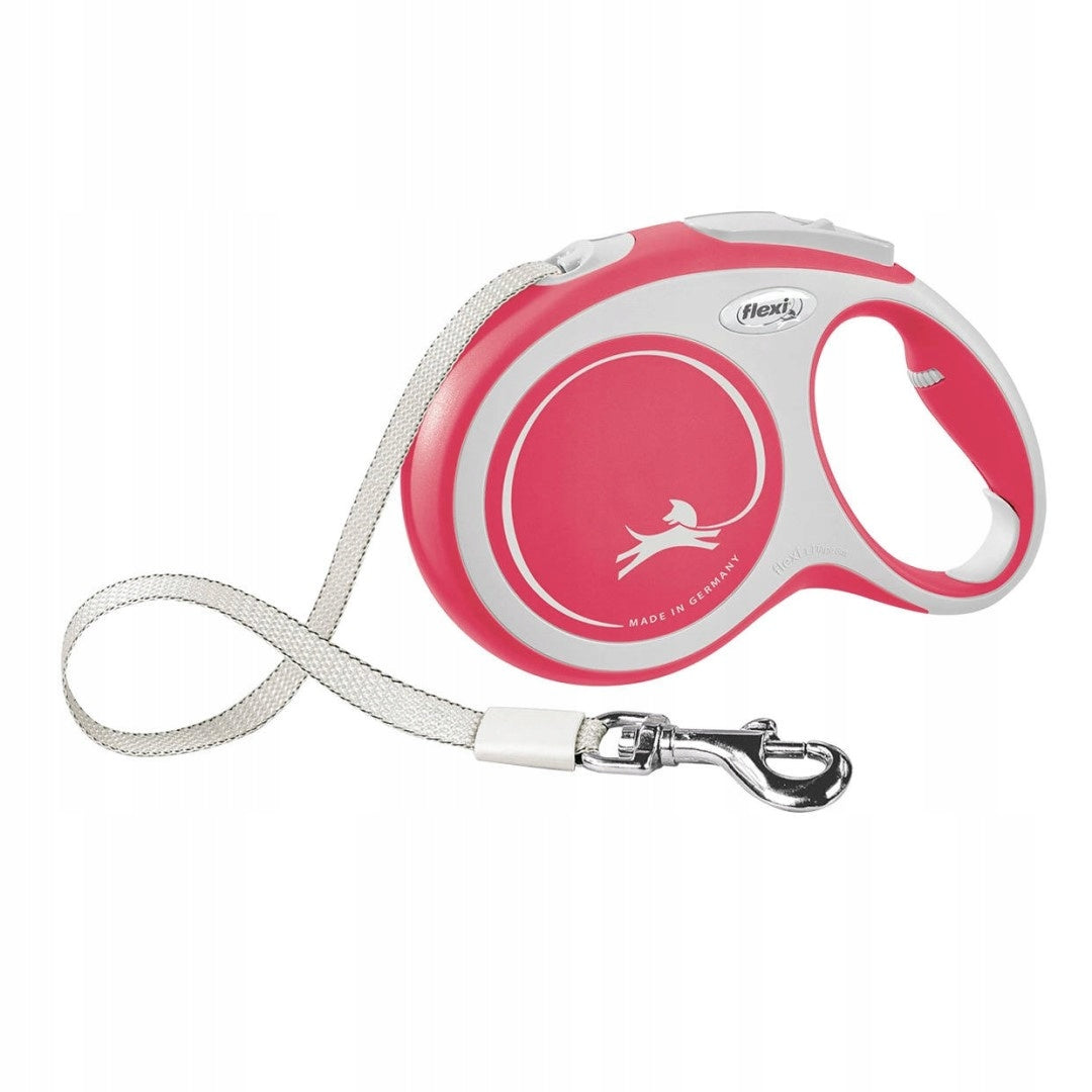 FLEXI AUTOMATIC LEASH M TAPE 5M 25KG RED Packaging status original