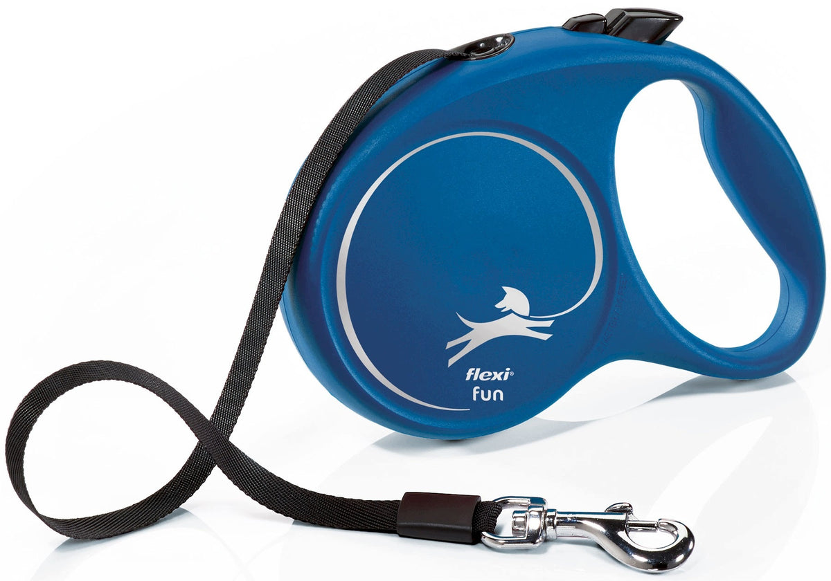 FLEXI Fun Tape Lanyard L / 5m Blue For Dog