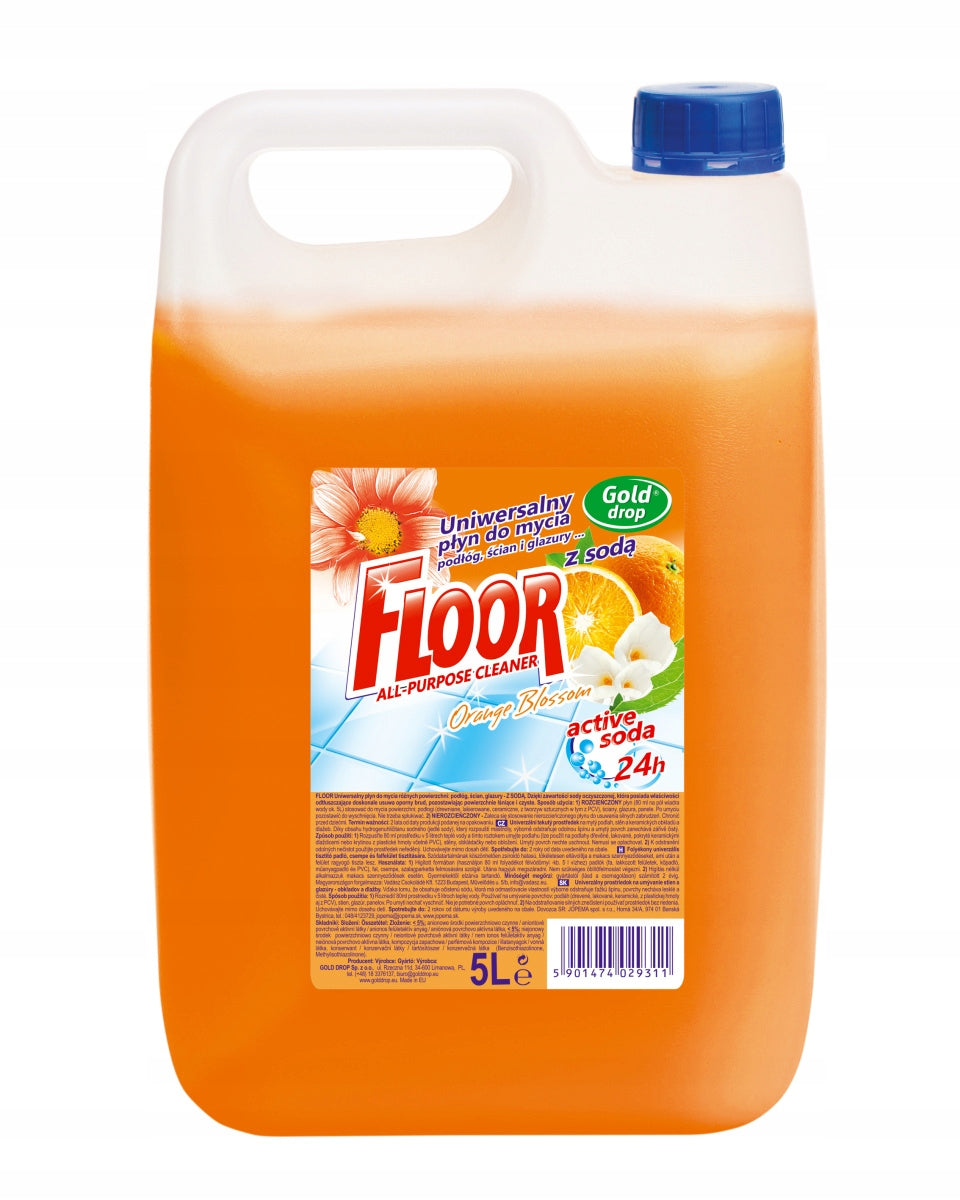 FLOOR UNIVERSAL LIQUID 5L ORANGE BLOSSOM