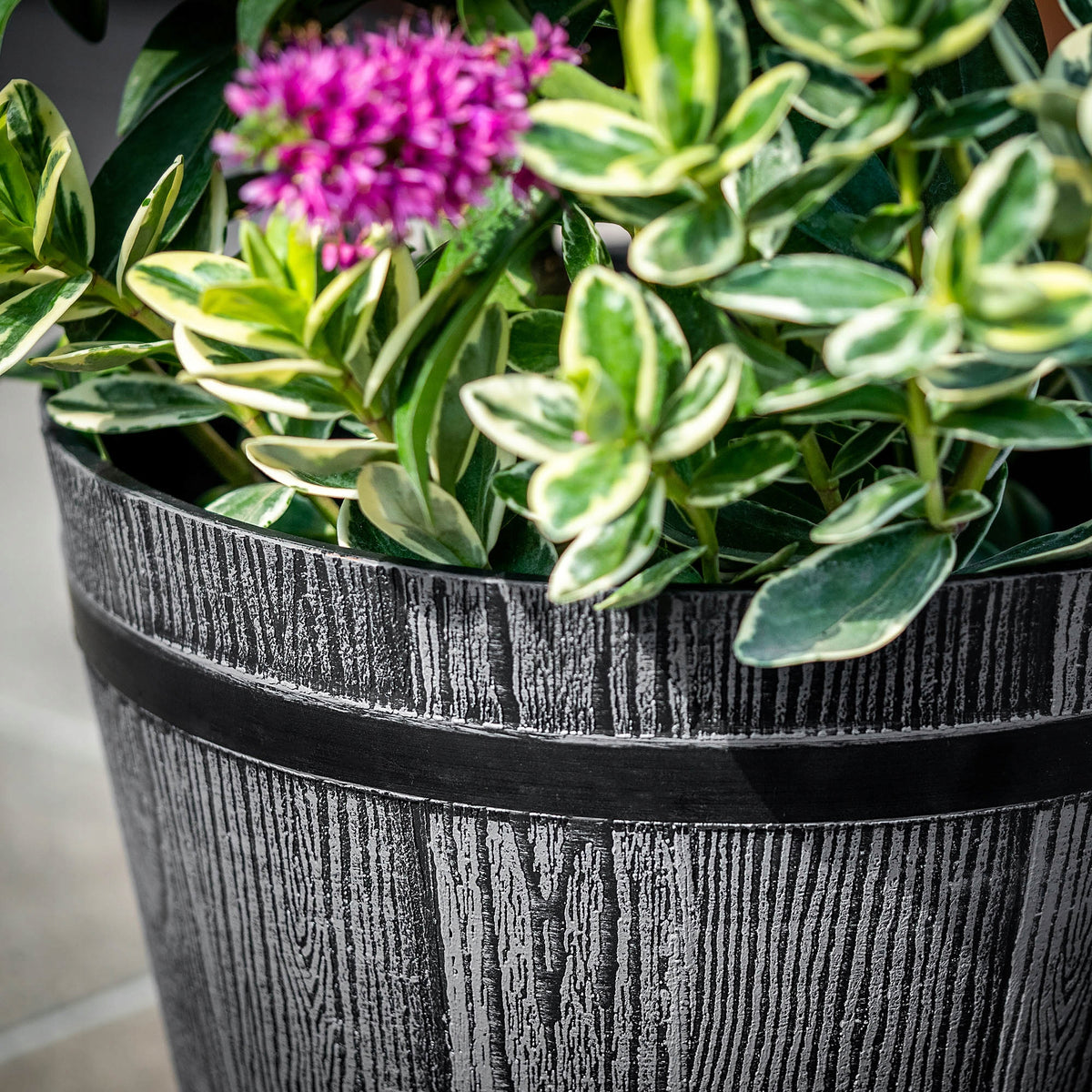 FLOWER POT GARDEN FLOWER POT 30cm COVER ROUND FLOWERBED PLASTIC Brand Kadax