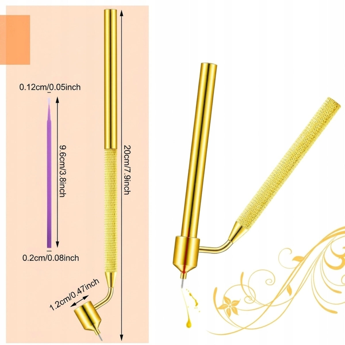 FLUID PEN FOR PAINT SPRAY FILLING CHIPPING SCRATCHES 0,5mm Manufacturer no brand