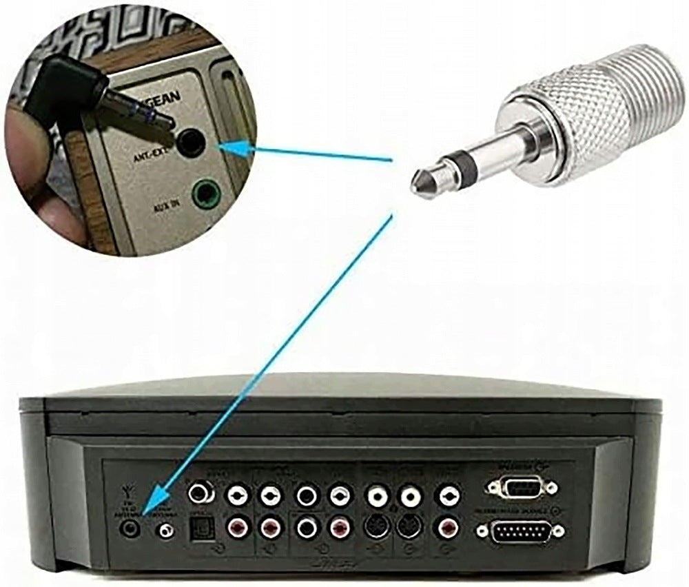 FM ANTENNA FOR TOWER RADIO RECEIVER WITH AMPLIFIER AND ADAPTERS Packaging status original