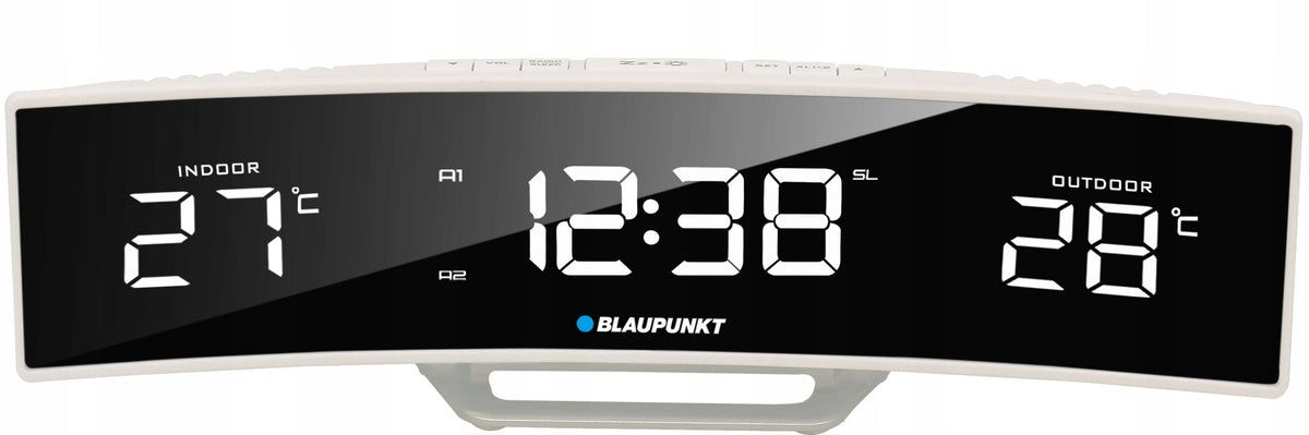 FM Network Radio Blaupunkt CR12WH LED CLOCK ALARM TEMPERATURE SENSOR Manufacturer code CR12WH