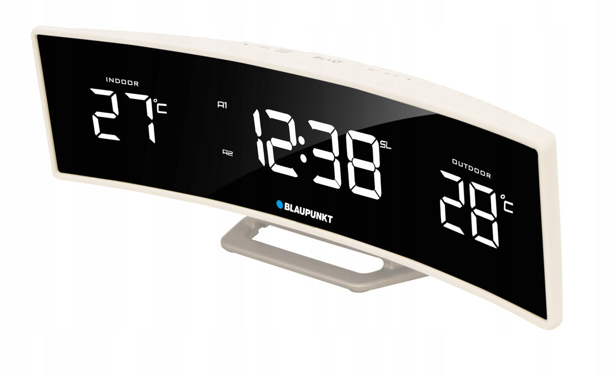 FM Network Radio Blaupunkt CR12WH LED CLOCK ALARM TEMPERATURE SENSOR