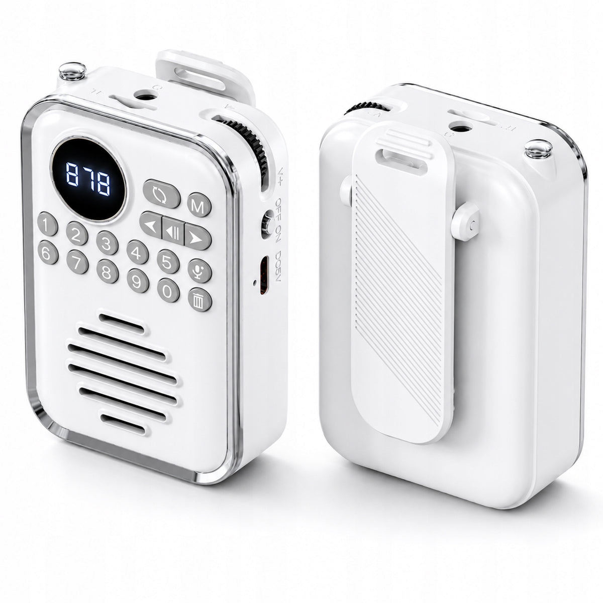FM Radio Portable Bluetooth 5.0 MP3 USB-C Pocket Speaker 5W microSD Packaging status original