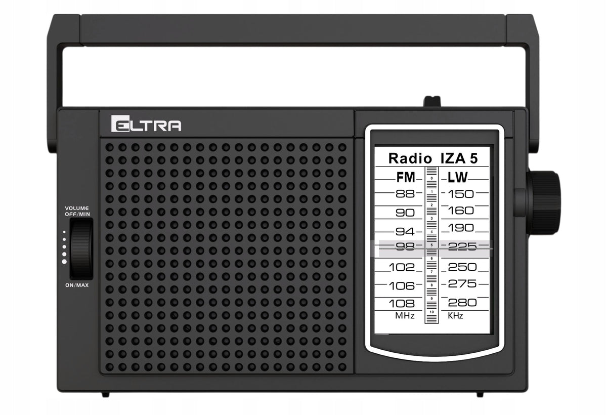FM network and battery radio, LW Eltra IZA 5 for kitchen, garden, per plot