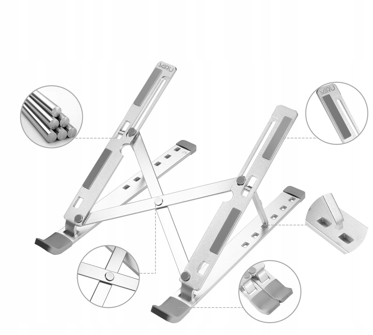 FOLDABLE ADJUSTABLE ALUMINUM STAND HOLDER LAPTOP STAND TABLET Manufacturer Strado