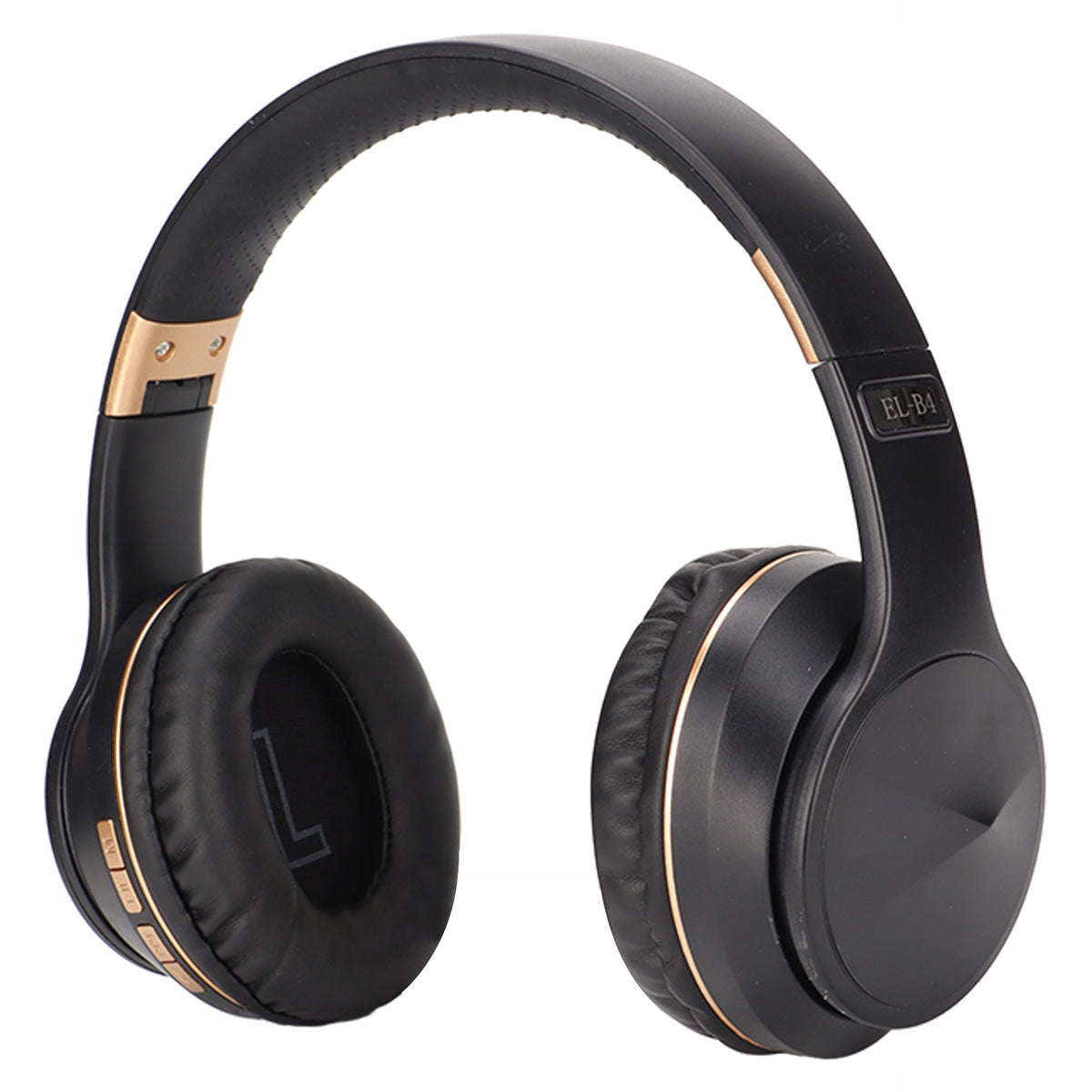 FOLDABLE BLUETOOTH HEADPHONES - SPORT, GAMING, BLACK & GOLD