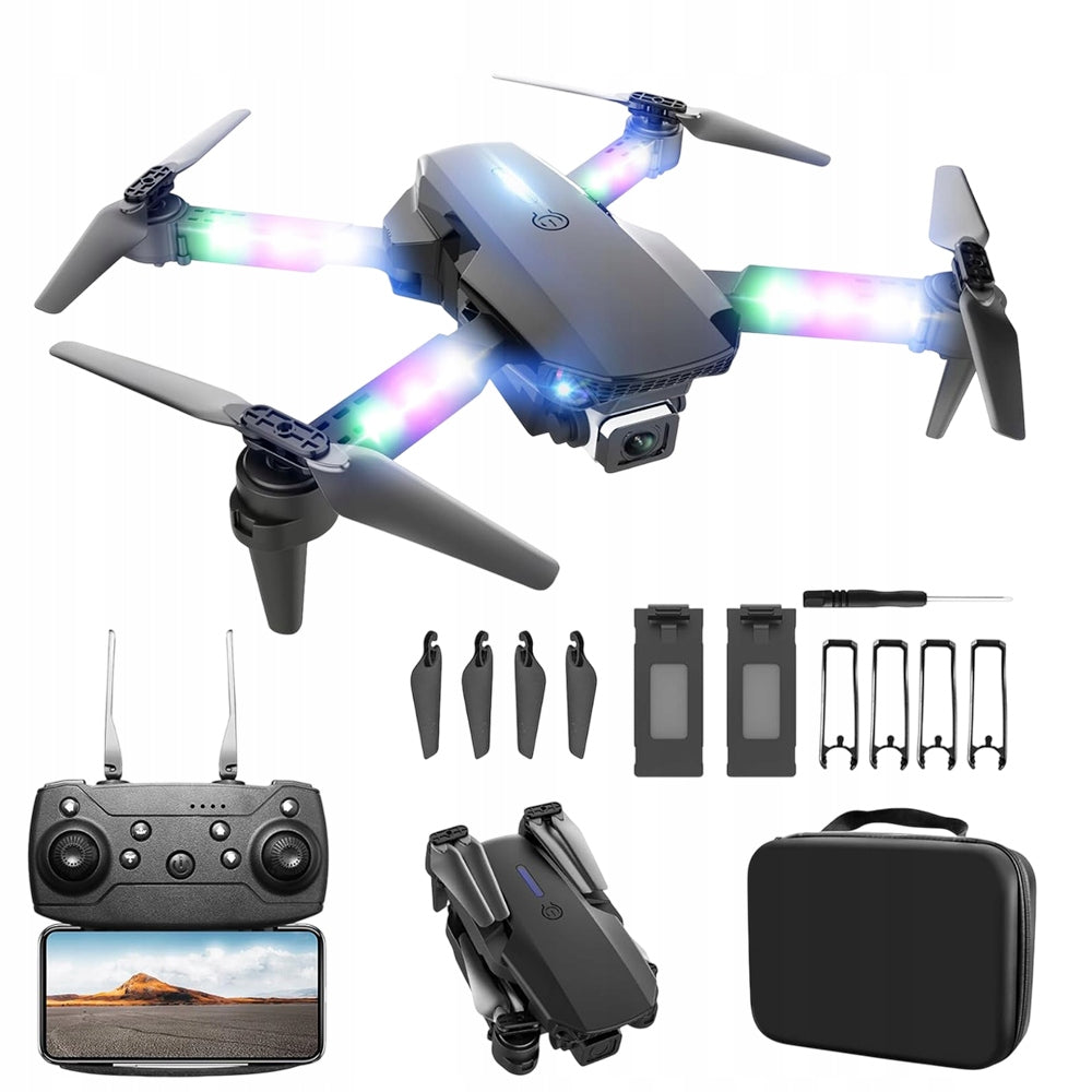 FOLDABLE HD DRONE FOUR-AXIS WIFI AIRPLANE REMOTE CONTROLLED 3600MAH