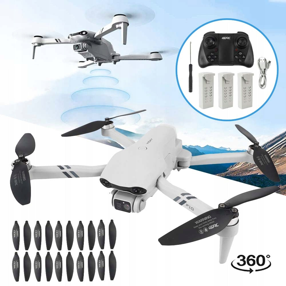 FOLDABLE RC DRONE WITH HD CAMERA AND 6-AXIS GYROSCOPE FOR PHOTOS Packaging status original