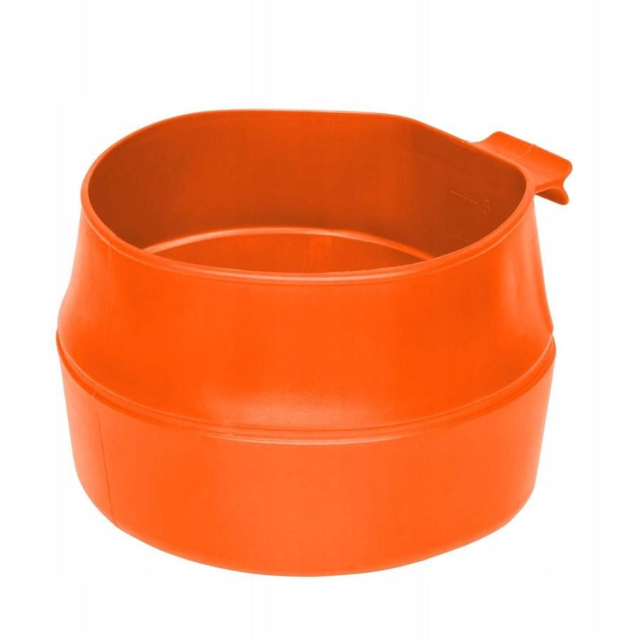 FOLDING LIGHTWEIGHT TRAVEL MUG WILDO FOLD-A-CUP 200 ml SWEDISH ORANGE Color red