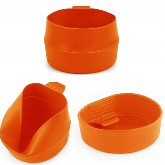 FOLDING LIGHTWEIGHT TRAVEL MUG WILDO FOLD-A-CUP 200 ml SWEDISH ORANGE
