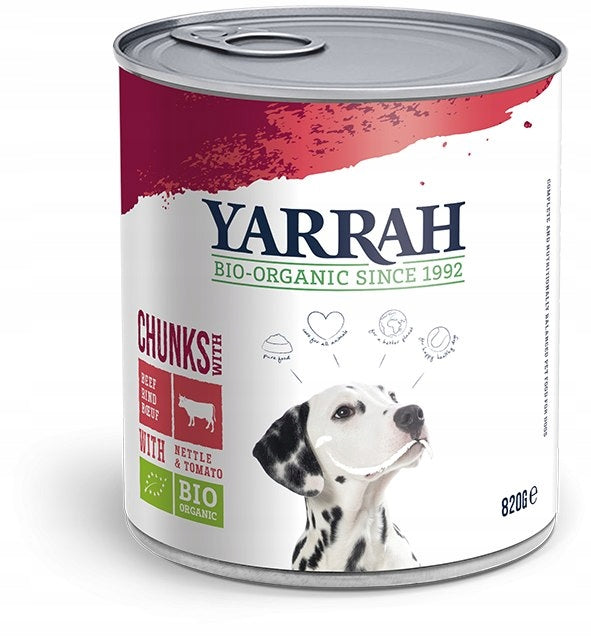 FOOD BEEF NETTLE MEAD DOG BIO 820g YARRAH