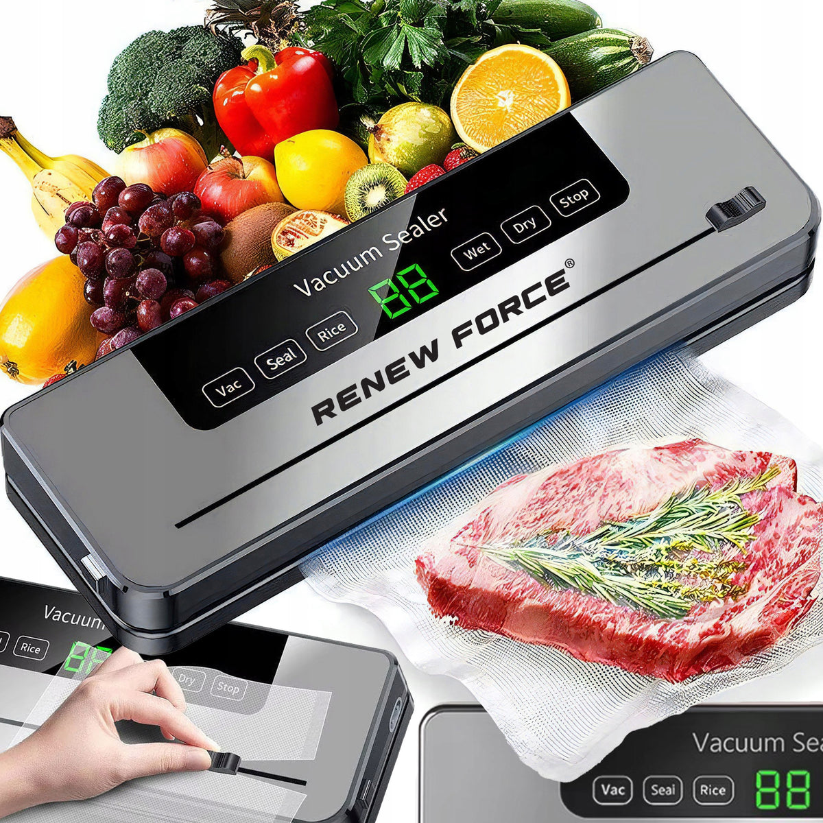 FOOD VACUUM WELDING MACHINE AUTOMATIC PACKING MACHINE STRONG 5 MODES