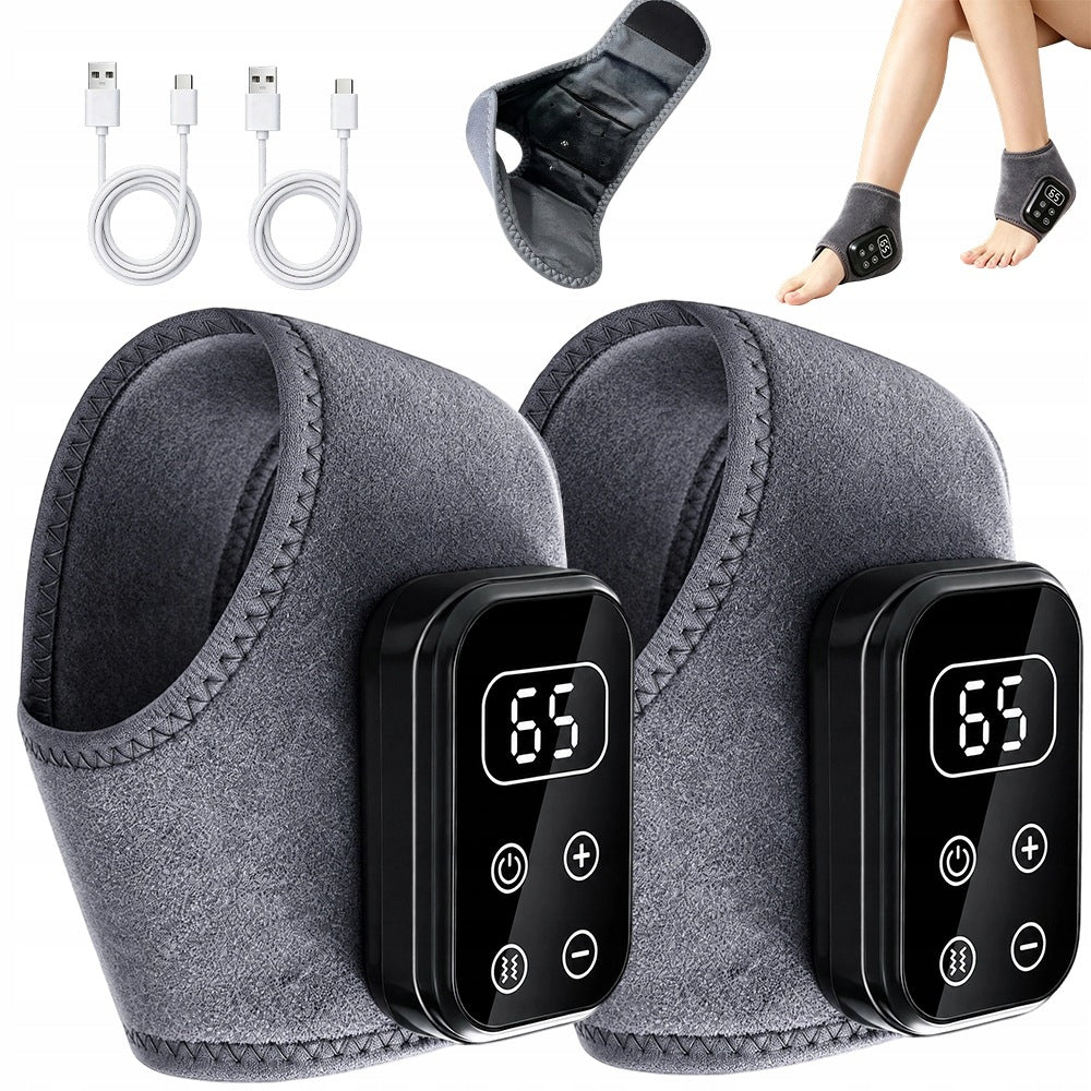 FOOT AND ANKLE MASSAGER WITH HEAT VIBRATIONS AND MULTIPLE MASSAGE MODES