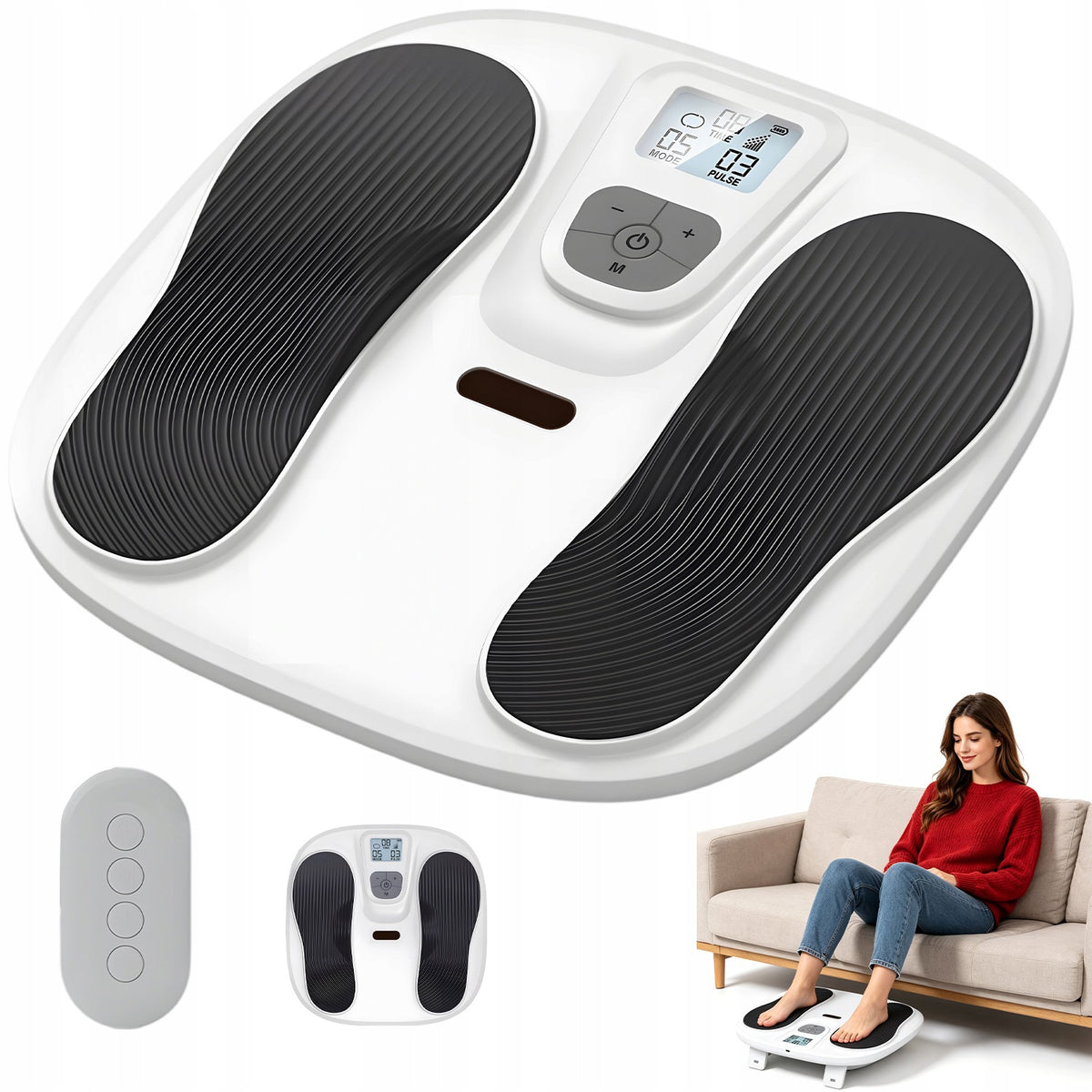 FOOT MASSAGER EMS TENS 10 MODES 20 INTENSITY 30 MIN TO IMPROVE CIRCULATION