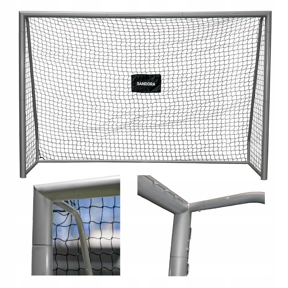 FOOTBALL GOAL SANDORA DERBY 3x2m MEGA STRONG PIPES 75mm